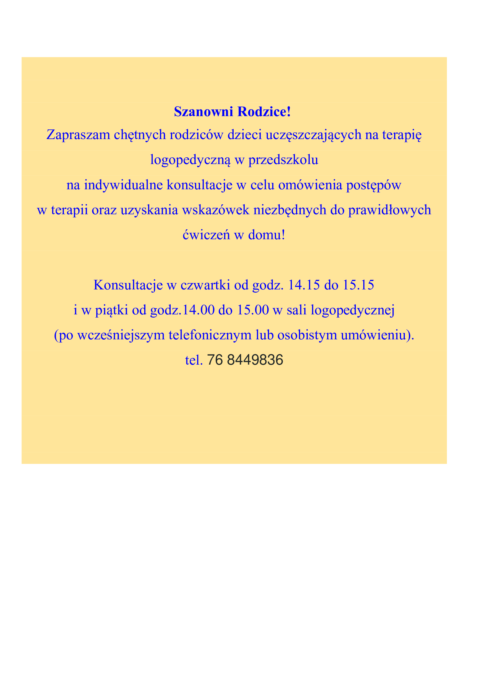 konsultacje logopeda